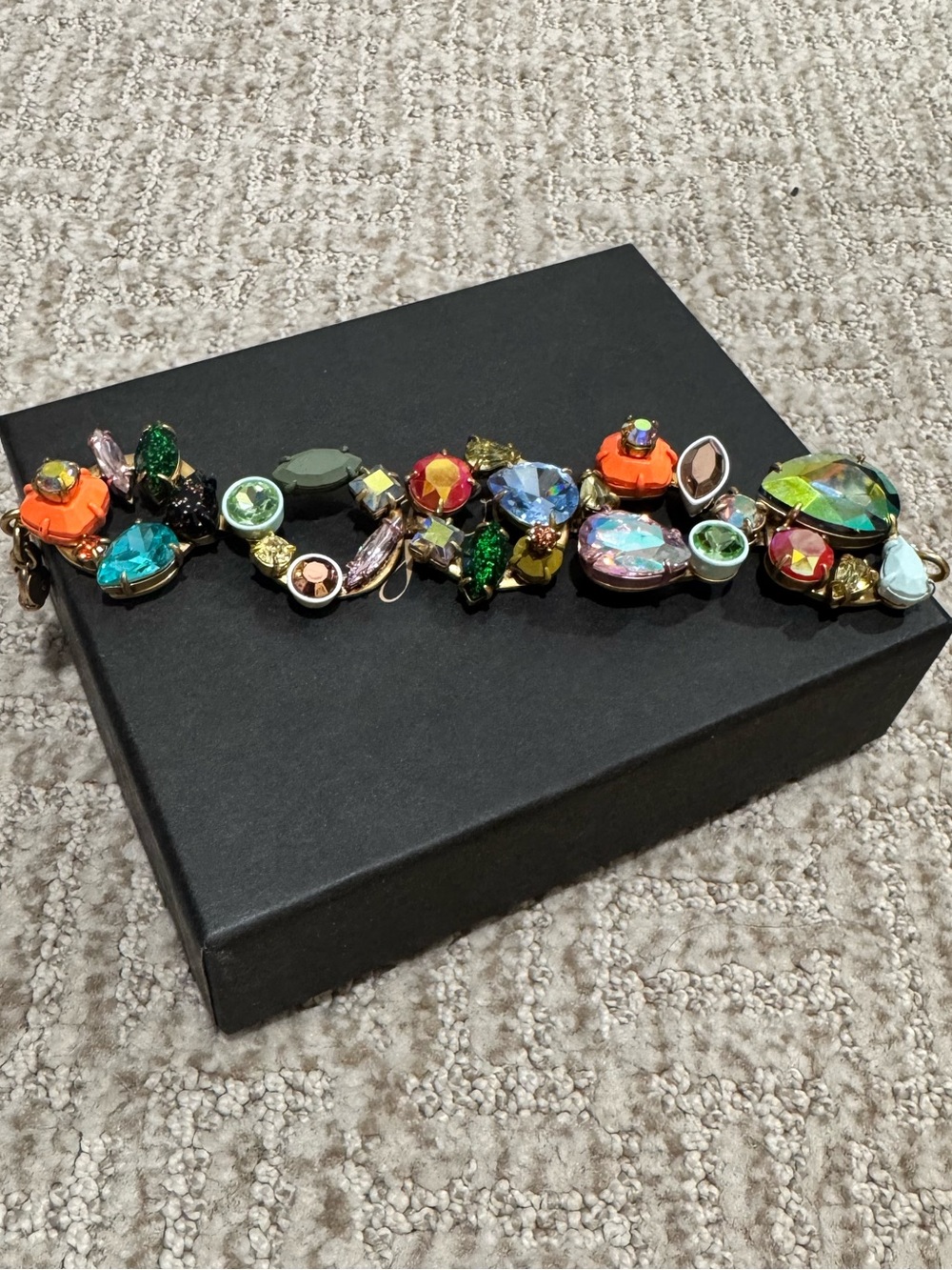 J.Crew brûlée Crystal wreath bracelet